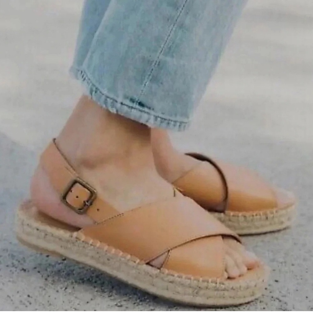 SOLUDOS
Eloise Leather‎ Espadrille Sandals Sz 5